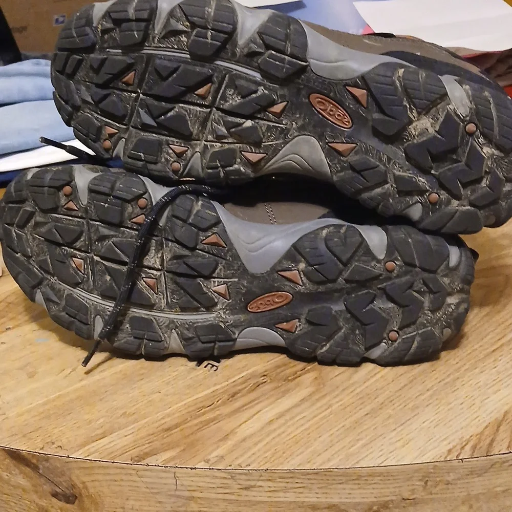 OBOZ Sawtooth Hiking Brown and Black  Shoes Boots Dry Waterproof Size 14 - Picture 6 of 7